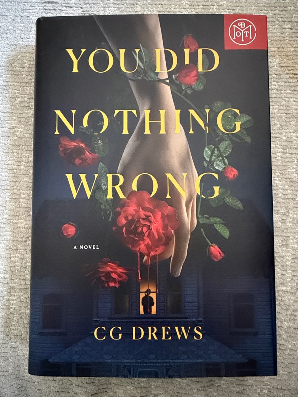 You Did Nothing Wrong by CG Drews - Hardcover Novel (Black, Red)